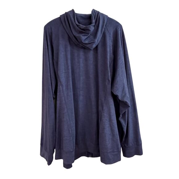 Happy Camper by Torrid Blue Lightweight Zip Hoodie Size 6 (4X/5X Equivalent) - Picture 2 of 10